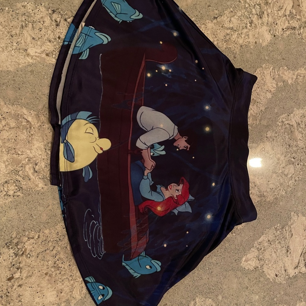Nwot graphic hot topic little mermaid skater skirt